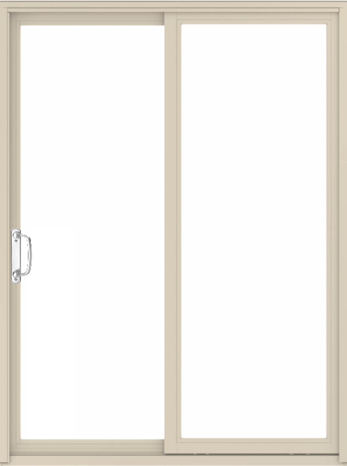 Narroline exterior patio door in color canvas