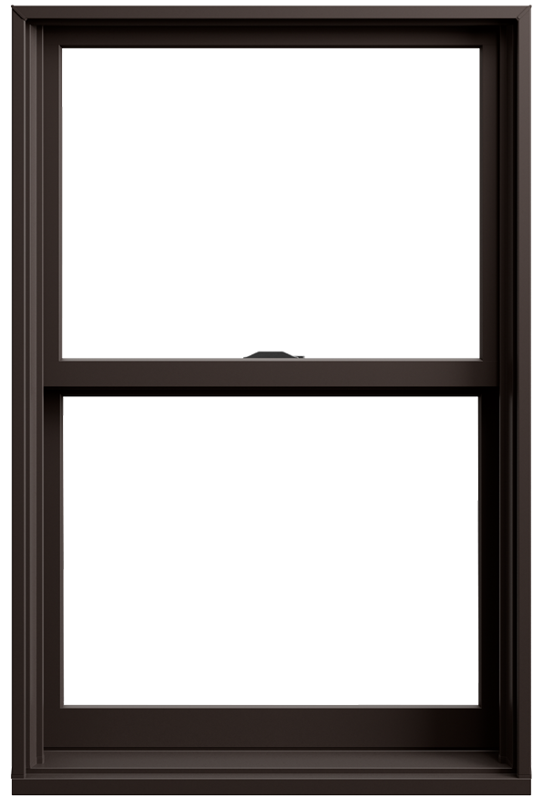 andersen exterior dark bronze woodwright double hung window